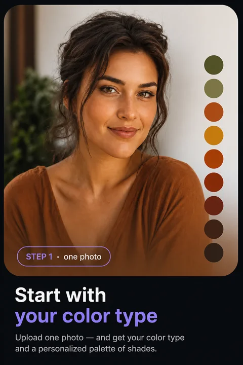 A personal colour palette built from one photo.